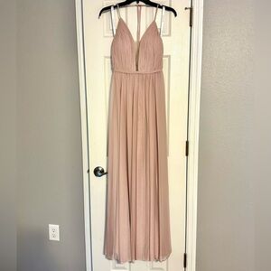 Azazie Blush Maxi Dress